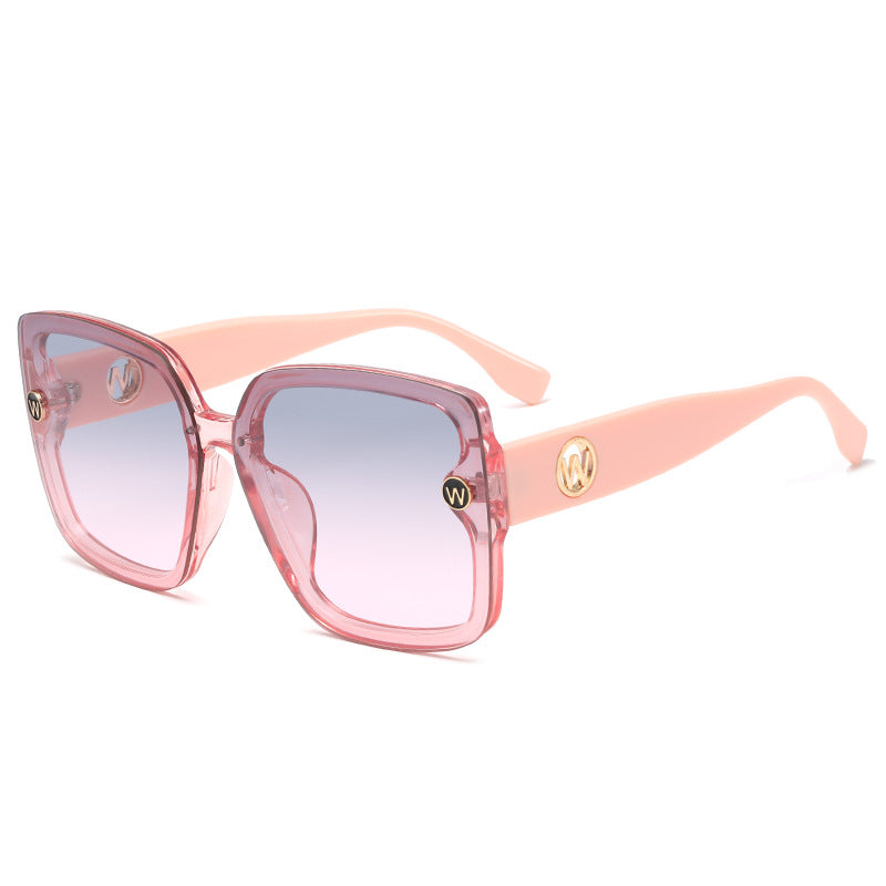 Damen quadratische Sonnenbrille mit gradienten Gläsern Brehn