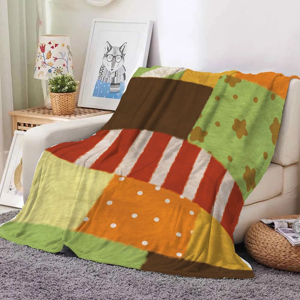 Fun Food-Themen Fleece-Wurfdecke