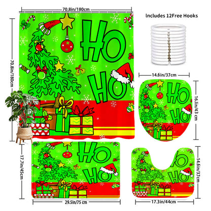Festliches Weihnachtsbaddekor-Set Brehn
