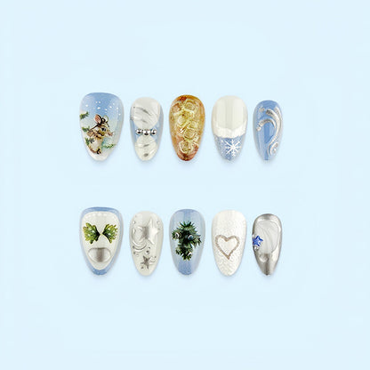 Kreatives Nageldesign-Set mit Wintermotiven Brehn