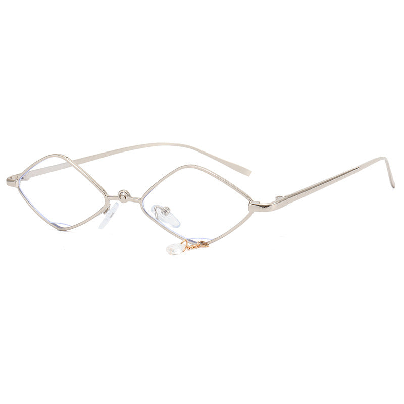 Damen modische Sonnenbrille mit facettiertem Rahmen Brehn