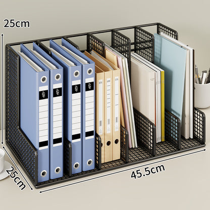 Mesh Grid Desktop-Datei-Organisator mit verstellbaren vertikalen Trennwänden