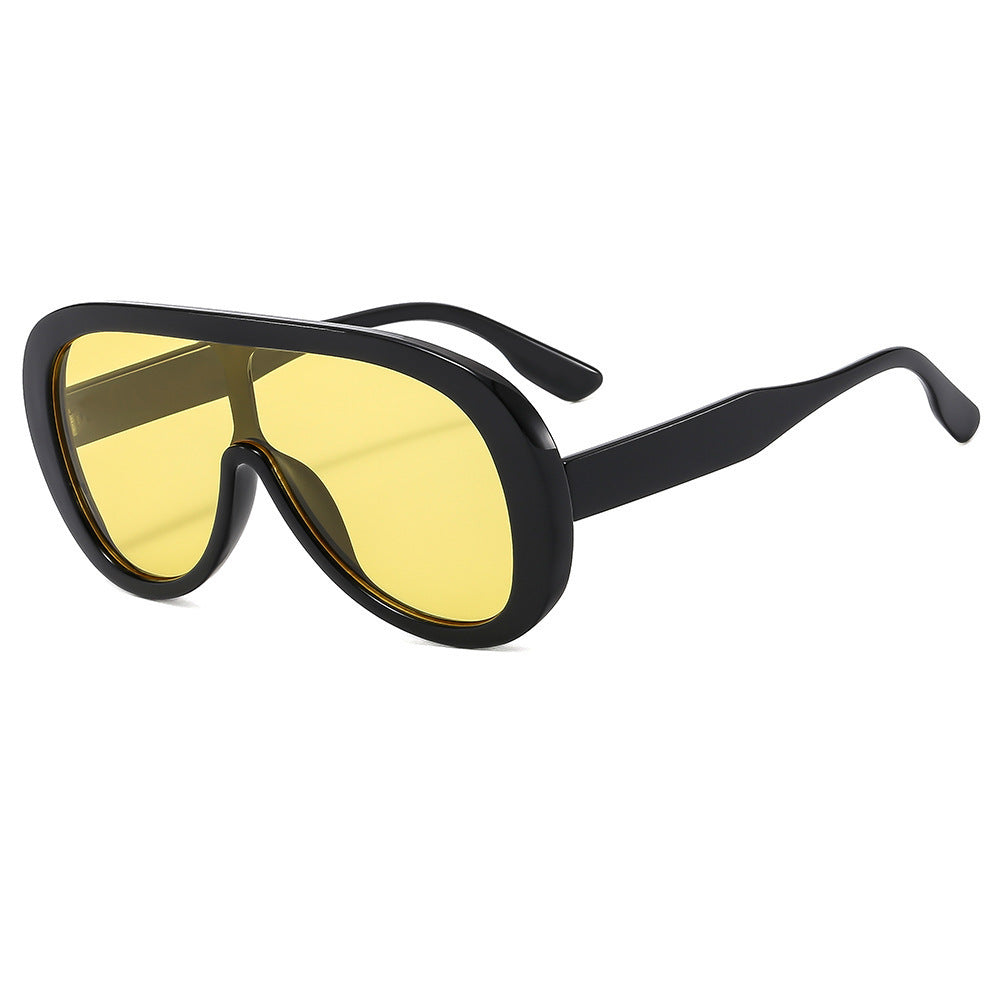 Damen modische Sonnenbrille mit breitem Rahmen Brehn