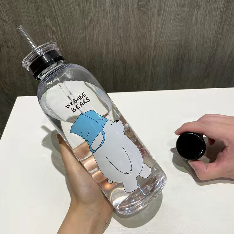 Damen kreative Trinkflasche mit verspieltem Pandadesign Brehn
