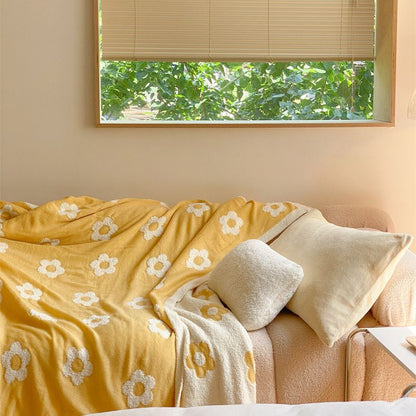 Unisex Kuschelige Decke mit floralem Design Brehn