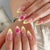 Elegantes blumeninspiriertes Press-On-Nagel-Set Brehn