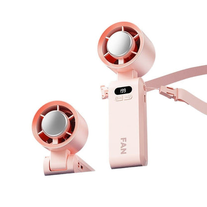 Unisex Tragbarer Mini-Lüfter mit digitaler Geschwindigkeitsanzeige Brehn