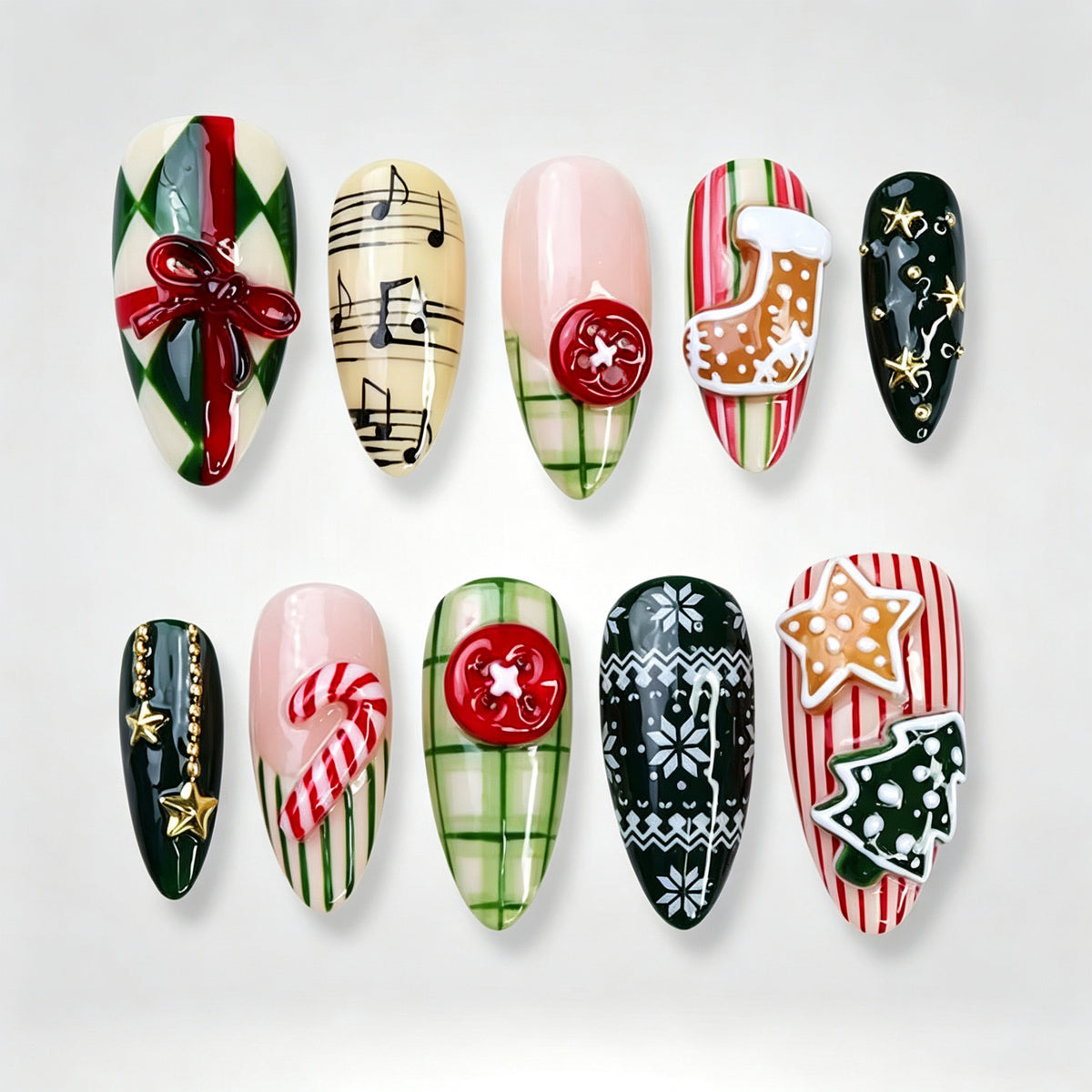 Dekorative Nagelkunst-Spitzen