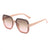 Damen modische quadratische Sonnenbrille mit gradienten Gläsern Brehn
