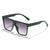 Damen quadratische Sonnenbrille im eleganten Design mit soften Gläsern Brehn