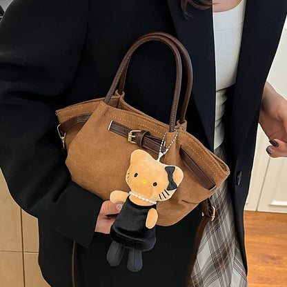Faux Wildleder Handtasche