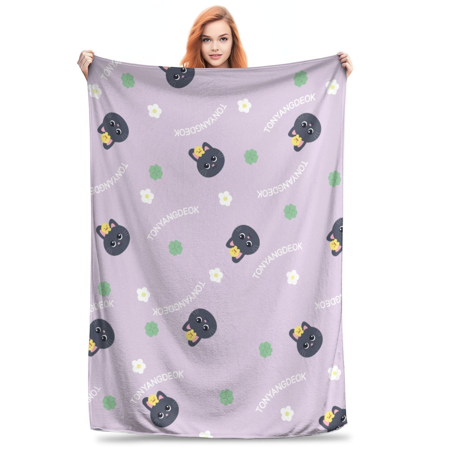 Gemütliche plüschige hundethemed Decke