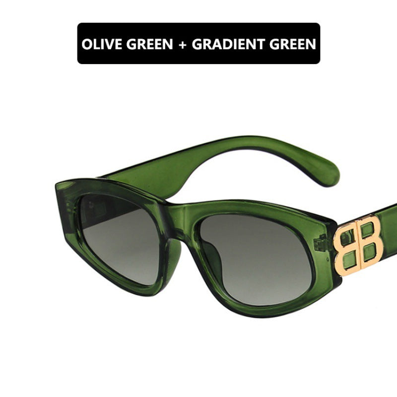 Damen modische Cat-Eye Sonnenbrille mit luxuriösen Akzenten Brehn