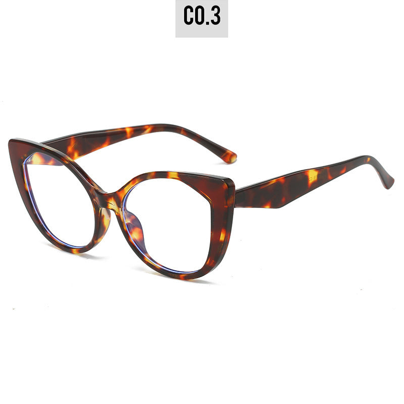 Damen Cat-Eye Brille mit floralem Design und verstellbarem Nasensteg Brehn