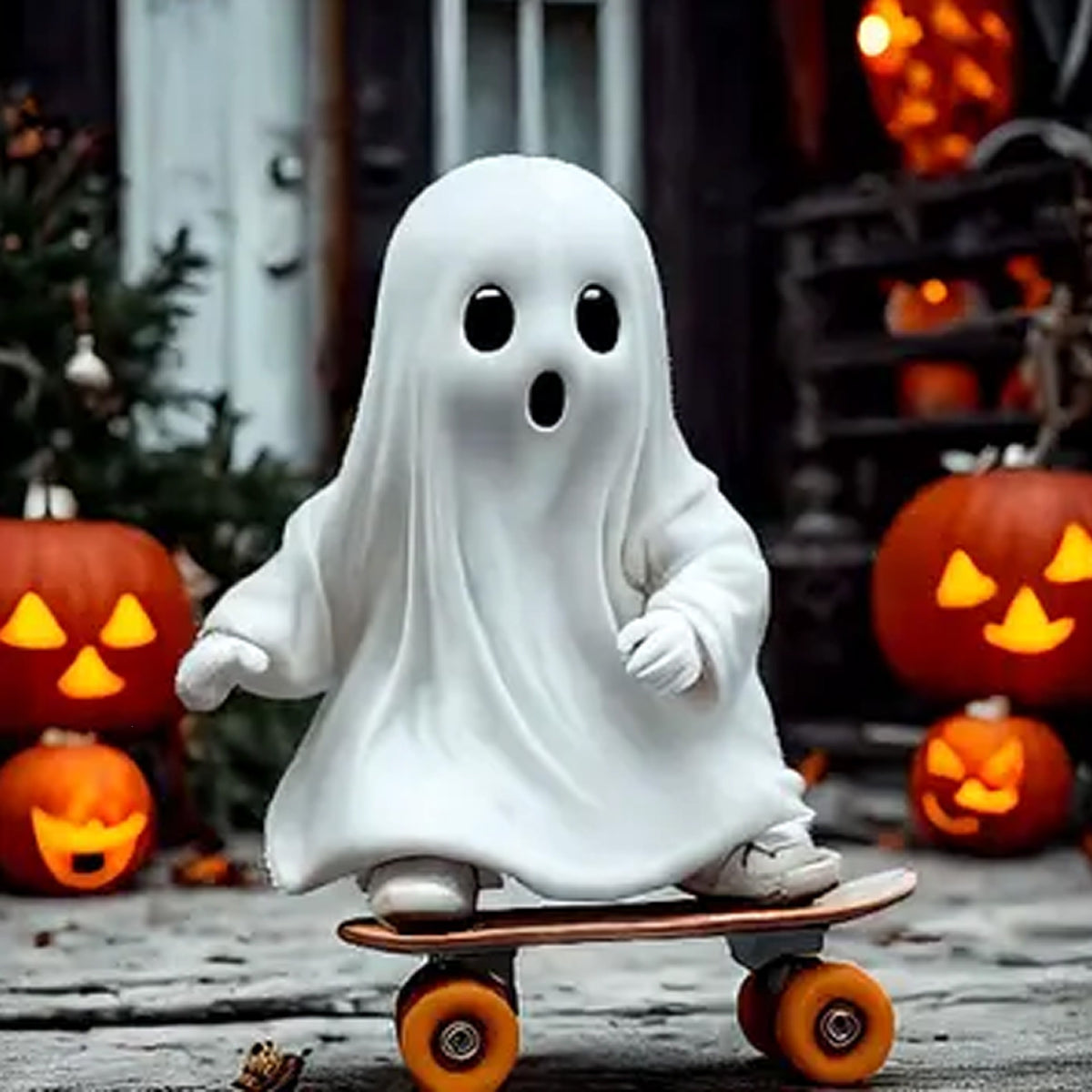 Dekorative Skateboard-Gespenst Figur Brehn