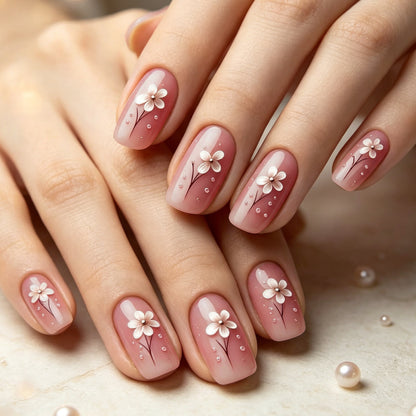 Florale Artifizierte Acryl-Nagelerweiterungen Brehn