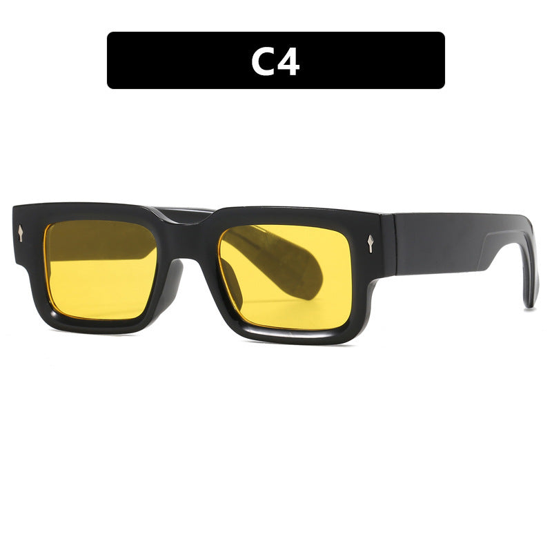 Damen modische quadratische Sonnenbrille mit markantem Design Brehn
