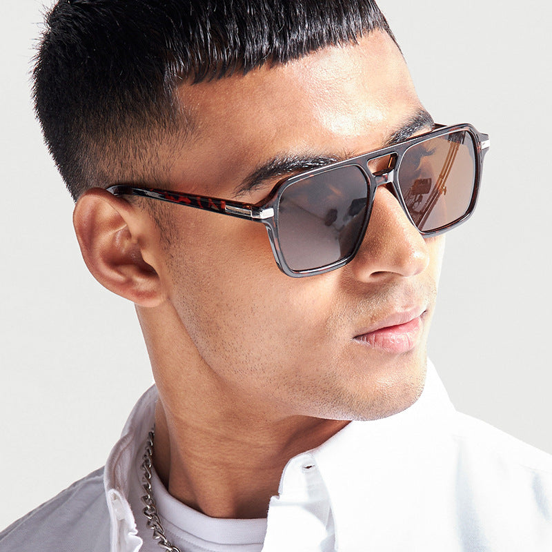 Damen modische rechteckige Sonnenbrille mit stylishem Design und UV-Schutz Brehn