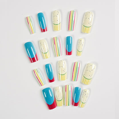 Buntes Nagelkunstset