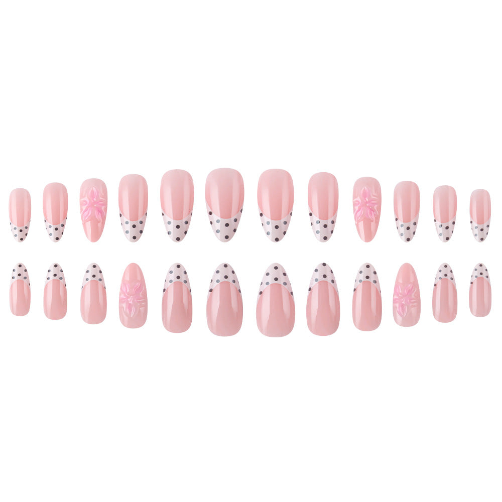 Elegante florale Press-On Nagelkunst Brehn