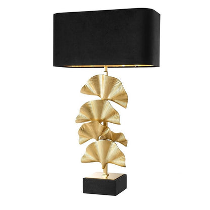 Künstlerische Tischlampe mit Ginkgo-Blatt-Design