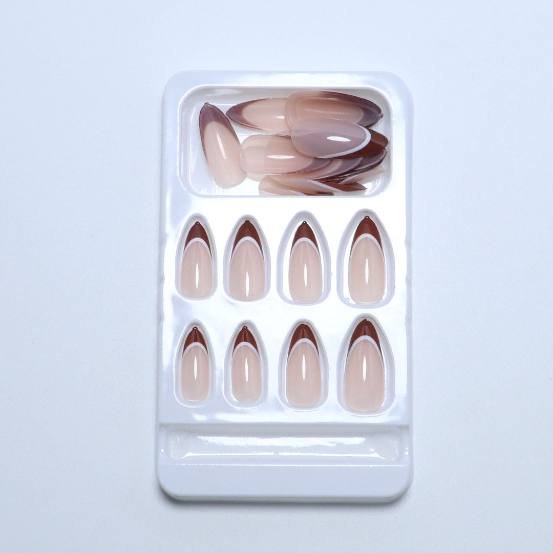 Premium natürliche Finish Press-On Nagelspitzen Brehn