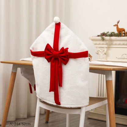 Plüsch Weihnachtsstuhlbezug