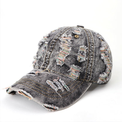 Damen distressed Denim Baseball Cap Brehn