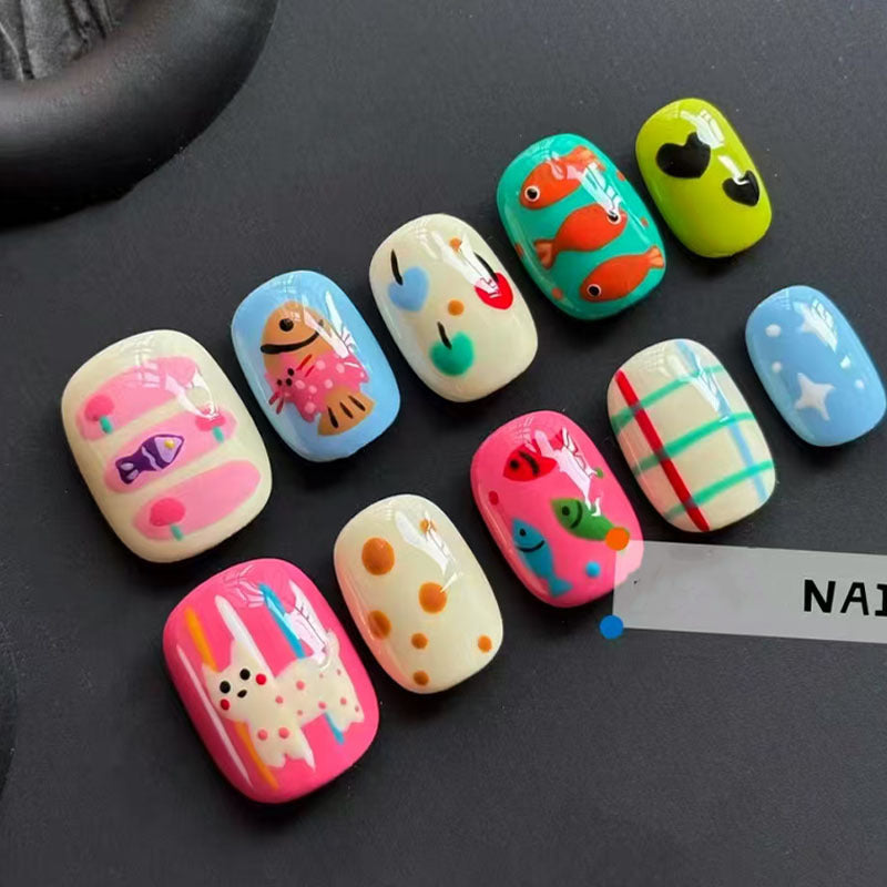 Verspieltes Künstlerisches Nagelkunst Design Set Brehn