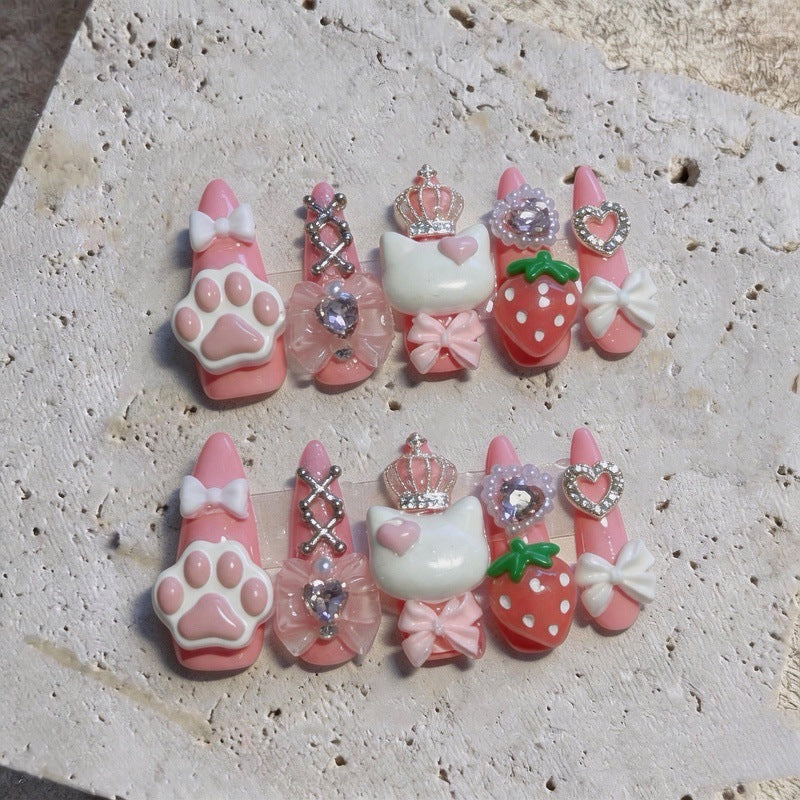 Verspielt tierisches Nagelkunst-Set