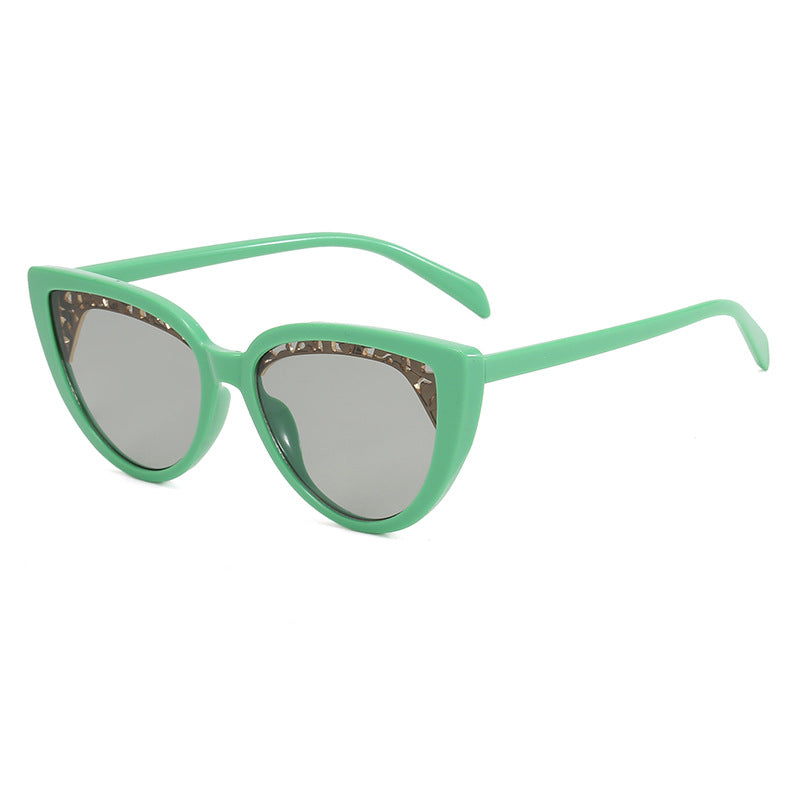 Damen glamouröse Katzenaugen Sonnenbrille Brehn