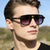 Damen modische Sonnenbrille mit extragroßem Rahmen Brehn
