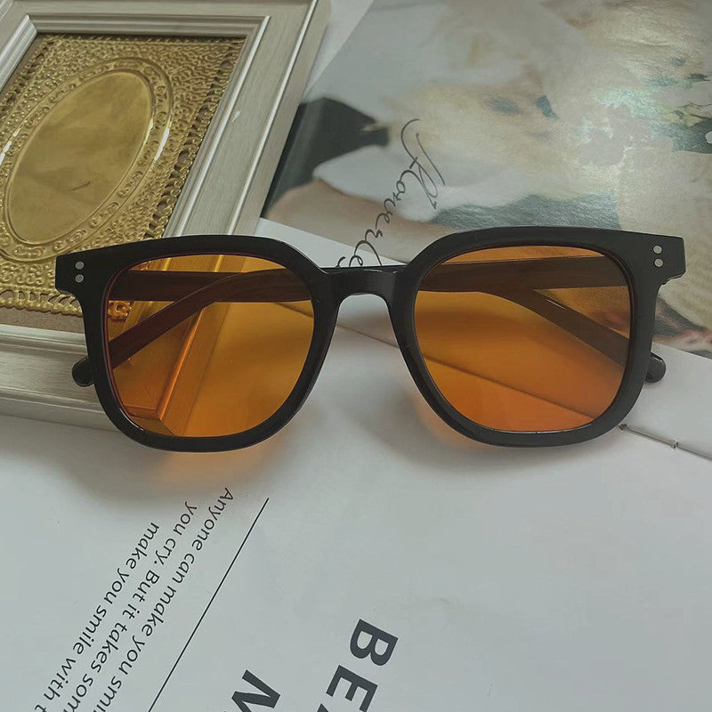 Stilvolle breite quadratische Sonnenbrille Brehn