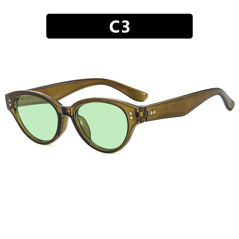 Damen Cat-Eye Sonnenbrille mit robustem Rahmen und polarisierenden Gläsern Brehn