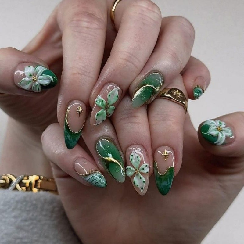 Tierisch inspiriertes Press-On-Nagelkunst-Set Brehn