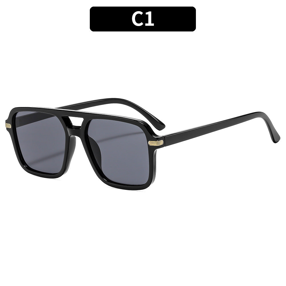 Moderne Statement Quadrat Sonnenbrille