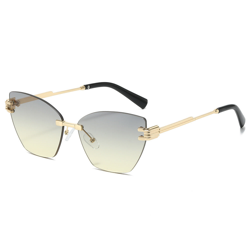 High-Fashion Gradient Shield Sonnenbrille Brehn
