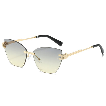 High-Fashion Gradient Shield Sonnenbrille Brehn