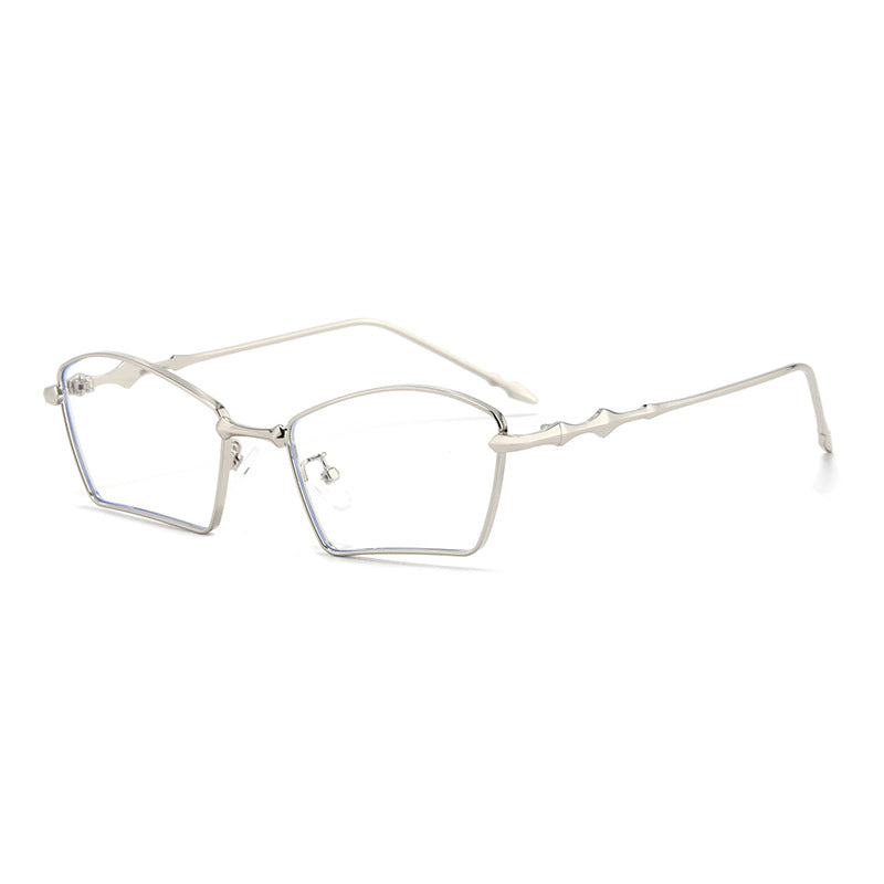 Damen trendige Sonnenbrille mit geometrischem Rahmen und gradienten Gläsern Brehn