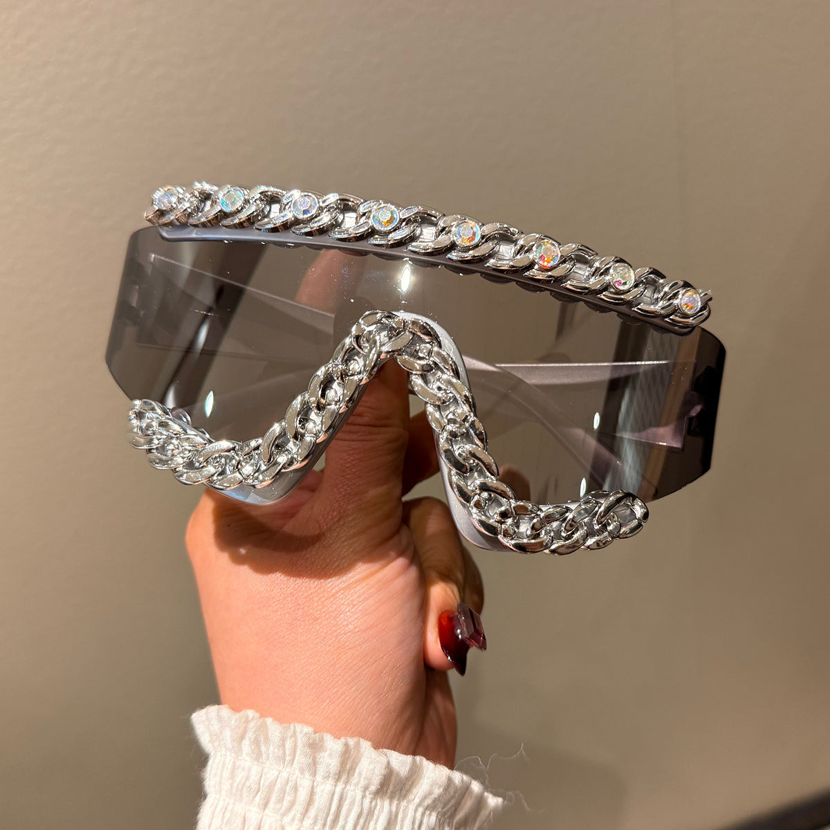 Damen Fashion-Schutzbrille mit glamourösen Kristallverzierungen Brehn