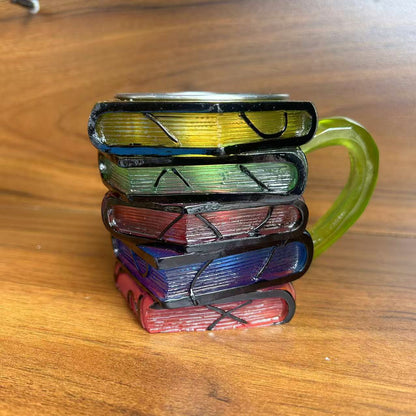 Kreative Buchstapel Tasse Brehn