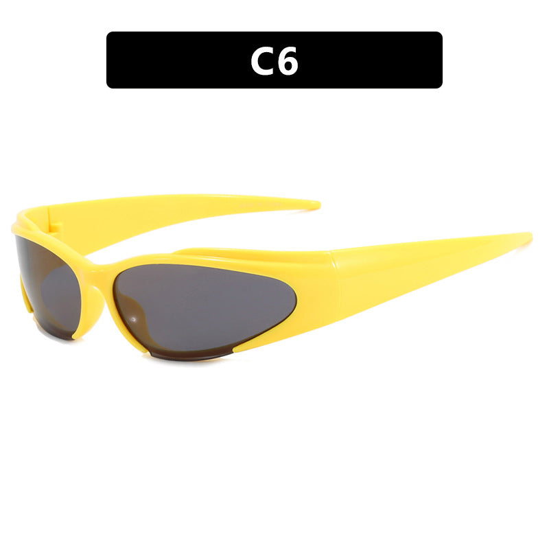 Damen Sportliche UV-Schutz-Sonnenbrille mit aerodynamischem Design Brehn