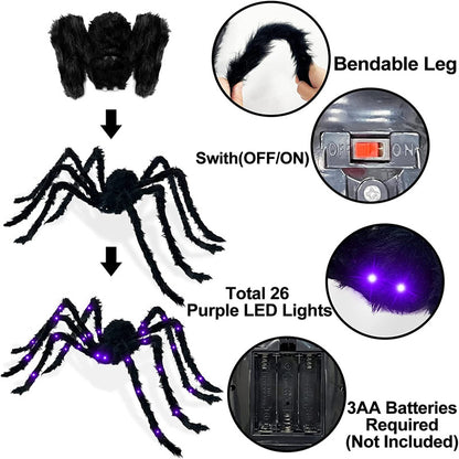 Animierte LED-Spinnen-Dekorationen Brehn