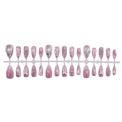 Glamourös Dekorative Press-On Nagelkunst Set Brehn