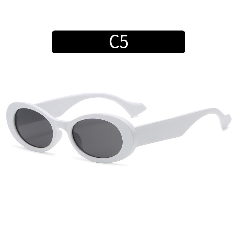 Trendy Übergroße Ovalrahmen Sonnenbrille