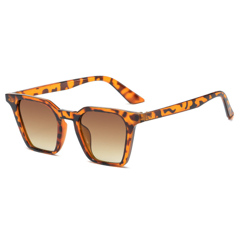 Damen quadratische Sonnenbrille mit markantem Schilddesign und UV-Schutz Brehn