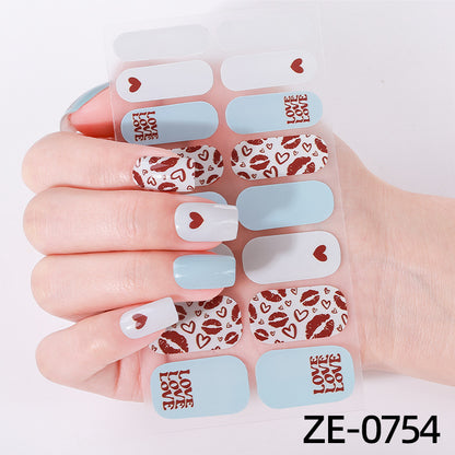 Künstlerische Nagelkunst-Wickel