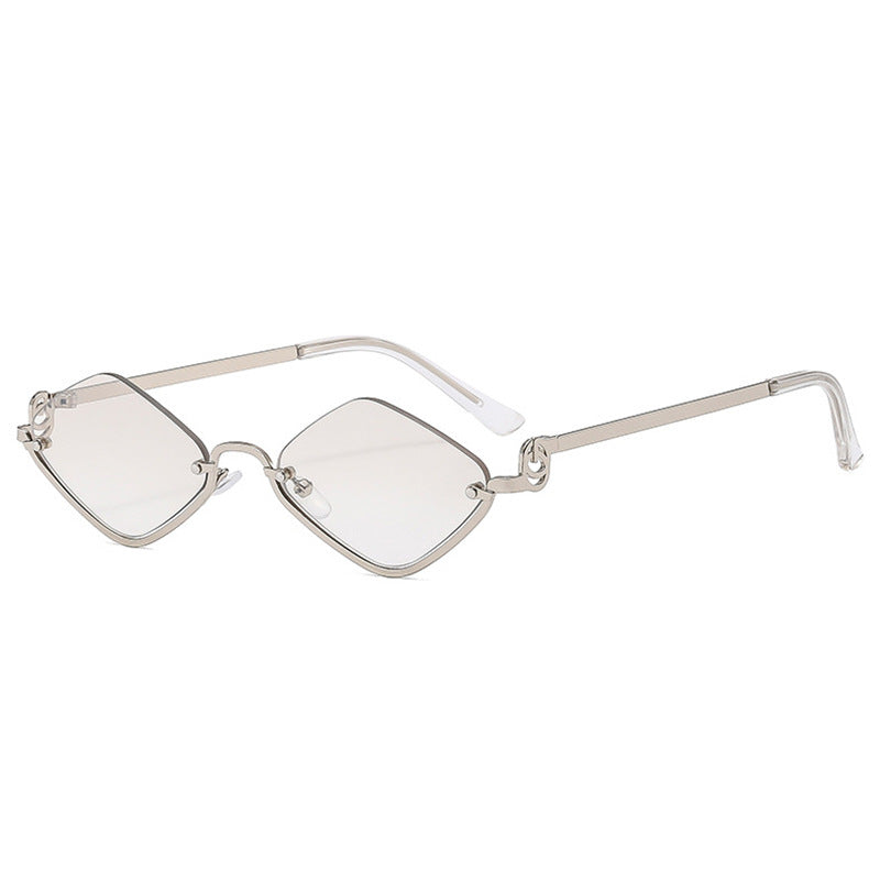 Damen trendy quadratische Sonnenbrille mit filigranem Metallrahmen Brehn