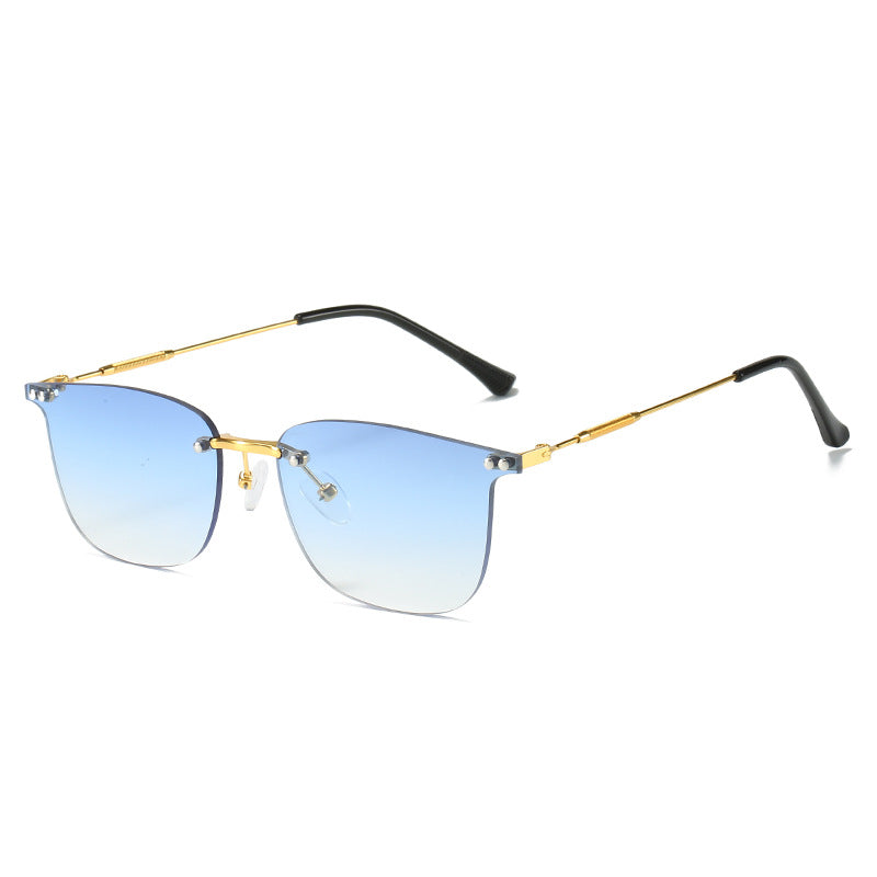 Damen stilvolle Geometric-Sonnenbrille mit modernen Glaselementen Brehn