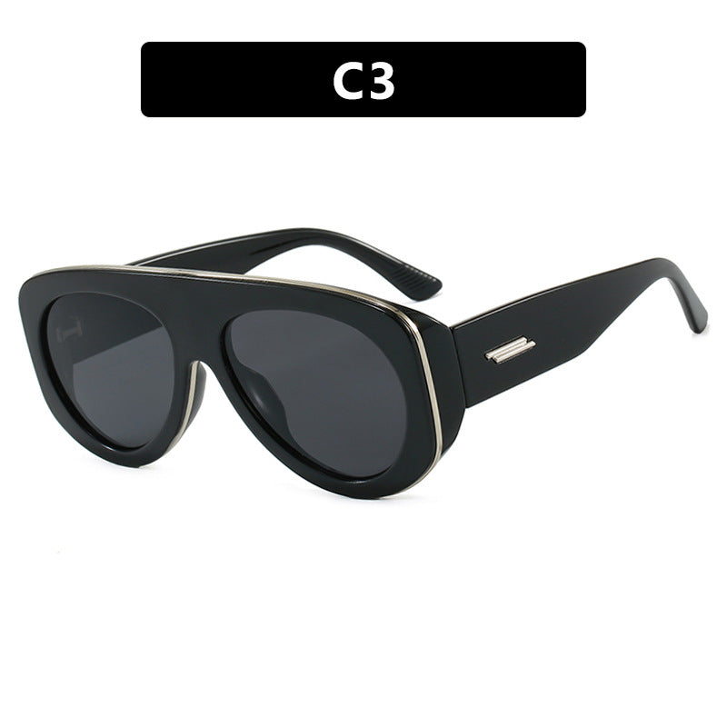 Damen extravagante Sonnenbrille im markanten Design Brehn